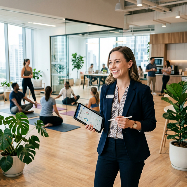 Infitium Program Manager engaging with employees